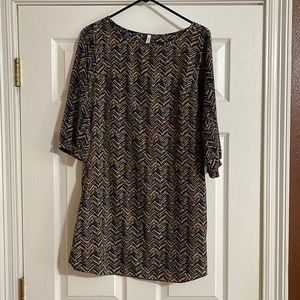 ReneeC. Dress blue and gold.